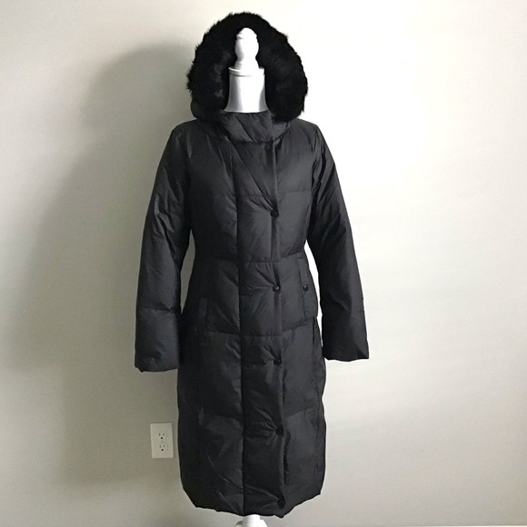 ZARA Long Coat Jacket Adjustable Waist Removable Faux Fur New With Tag - Picture 2 of 10